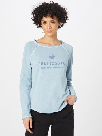 LIEBLINGSSTÜCK Sweatshirt 'Cathrina' in Blue: front