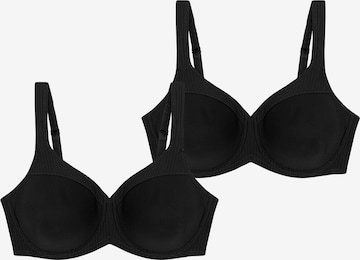 Soutien-gorge ' Modern Soft+Cotton ' TRIUMPH en noir : devant