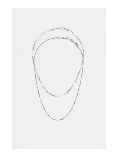 Pull&Bear Łańcuszek w kolorze srebrnym, Podgląd produktu