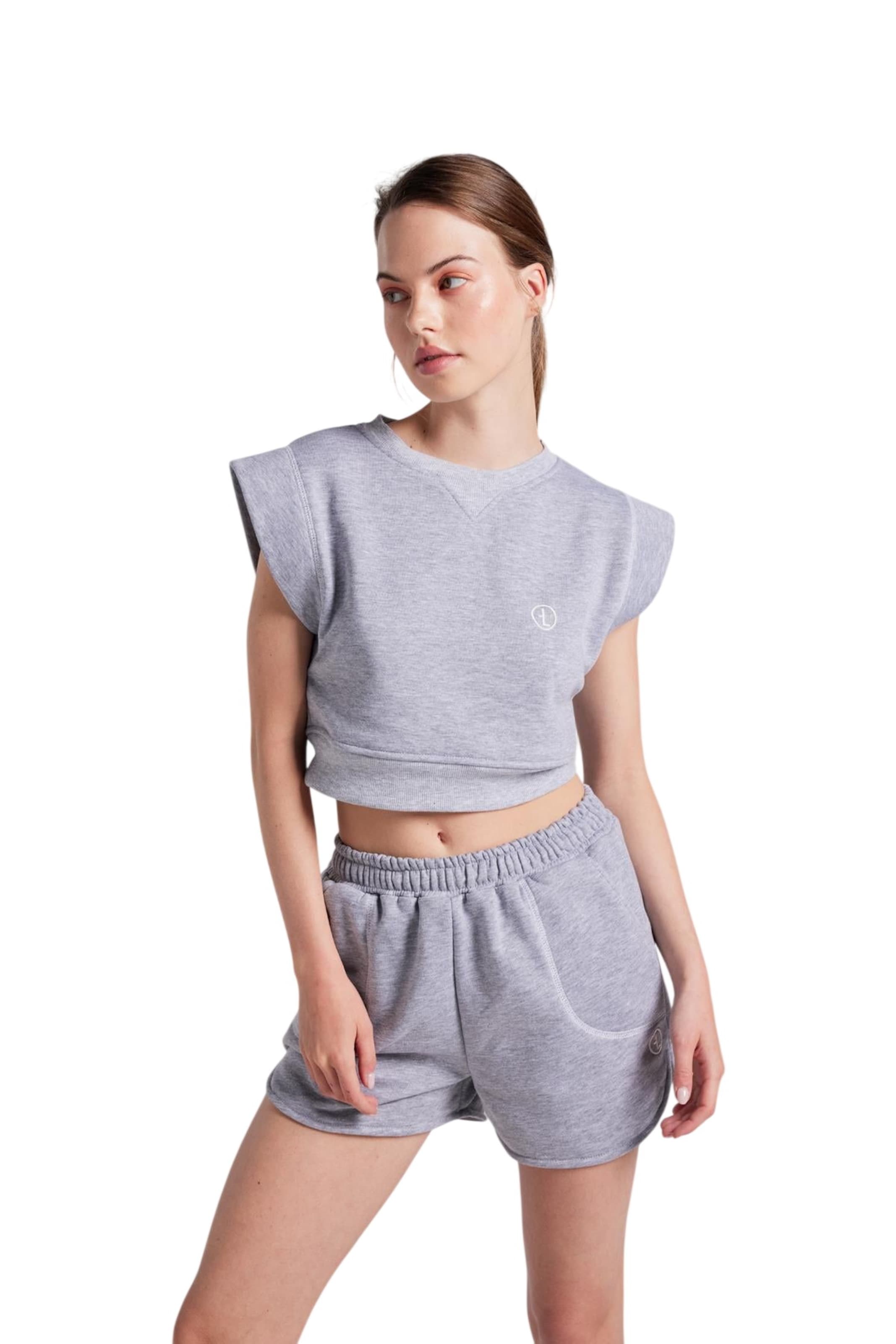 HOLLY LOLLY Loosefit Kalhoty – šedá
