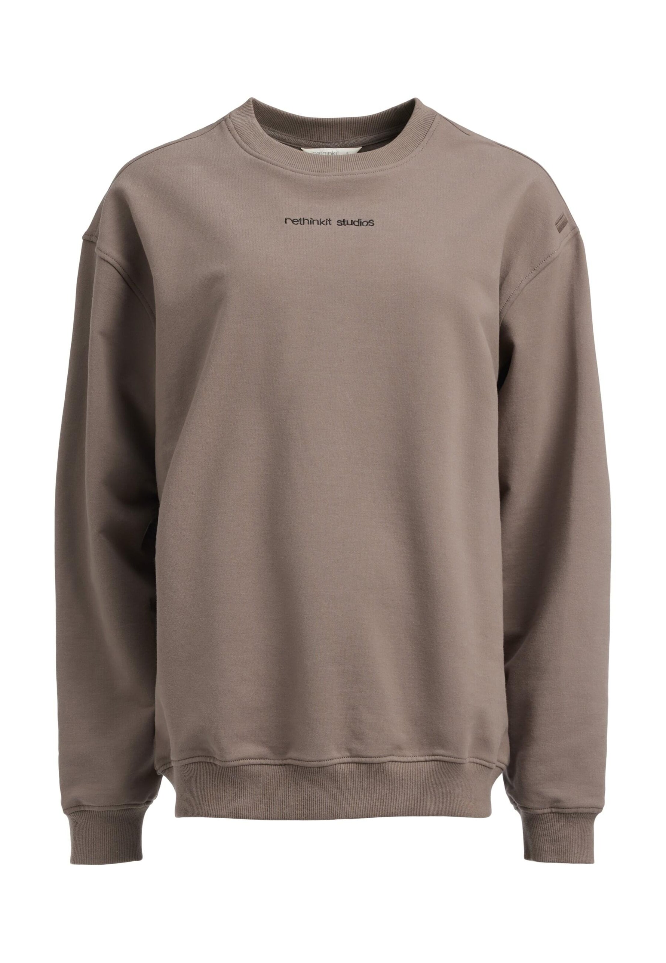 rethinkit studios Sweatshirt 'One' in Brown: front