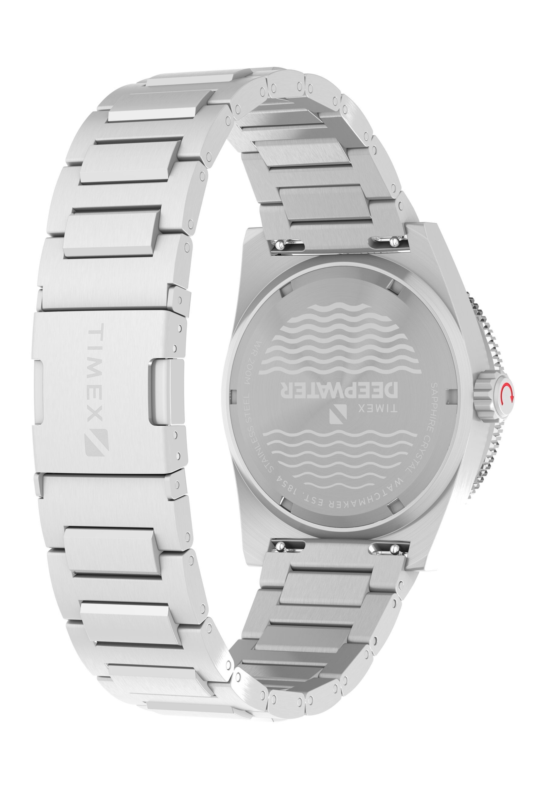 Montre à affichage analogique TIMEX en argent