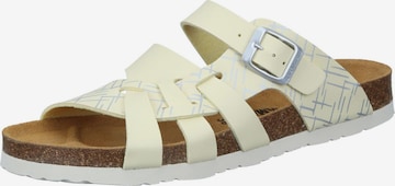 DR. BRINKMANN Mules 'OLIVA' in Yellow: front