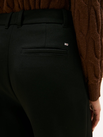 TOMMY HILFIGER Regular Trousers with creases in Black
