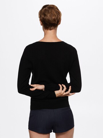 MANGO Sweater 'Serranov' in Black