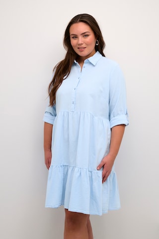 KAFFE CURVE Dress 'Nana' in Blue: front