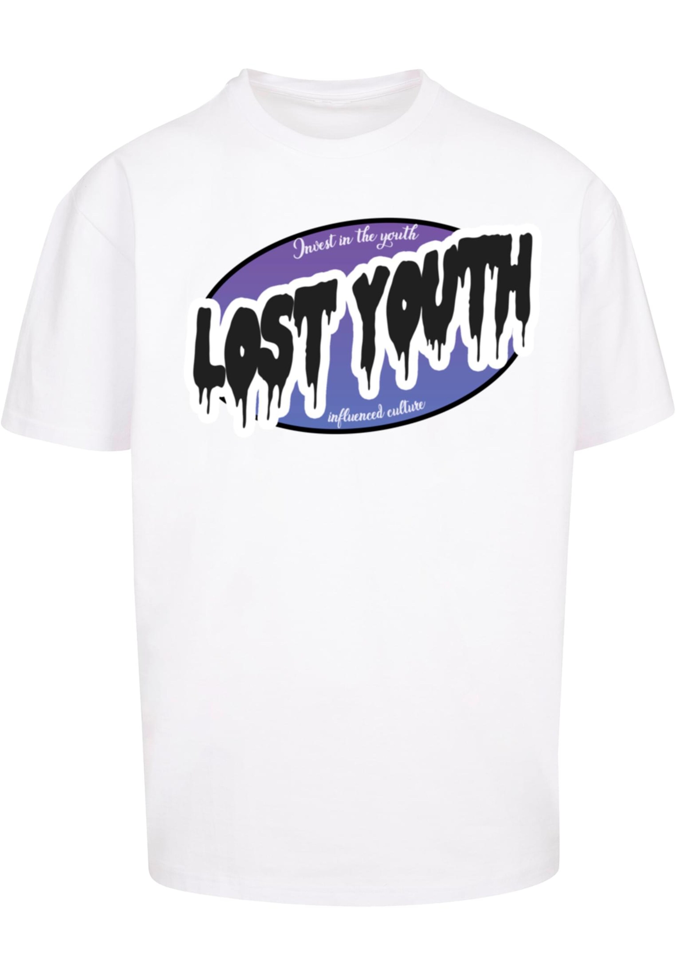 Lost Youth Majica | bela barva: sprednja stran