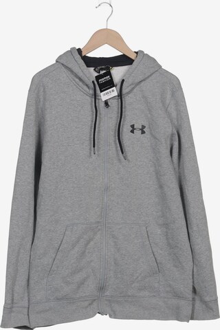 UNDER ARMOUR Sweatshirt & Zip-Up Hoodie in XXL in Grey: front