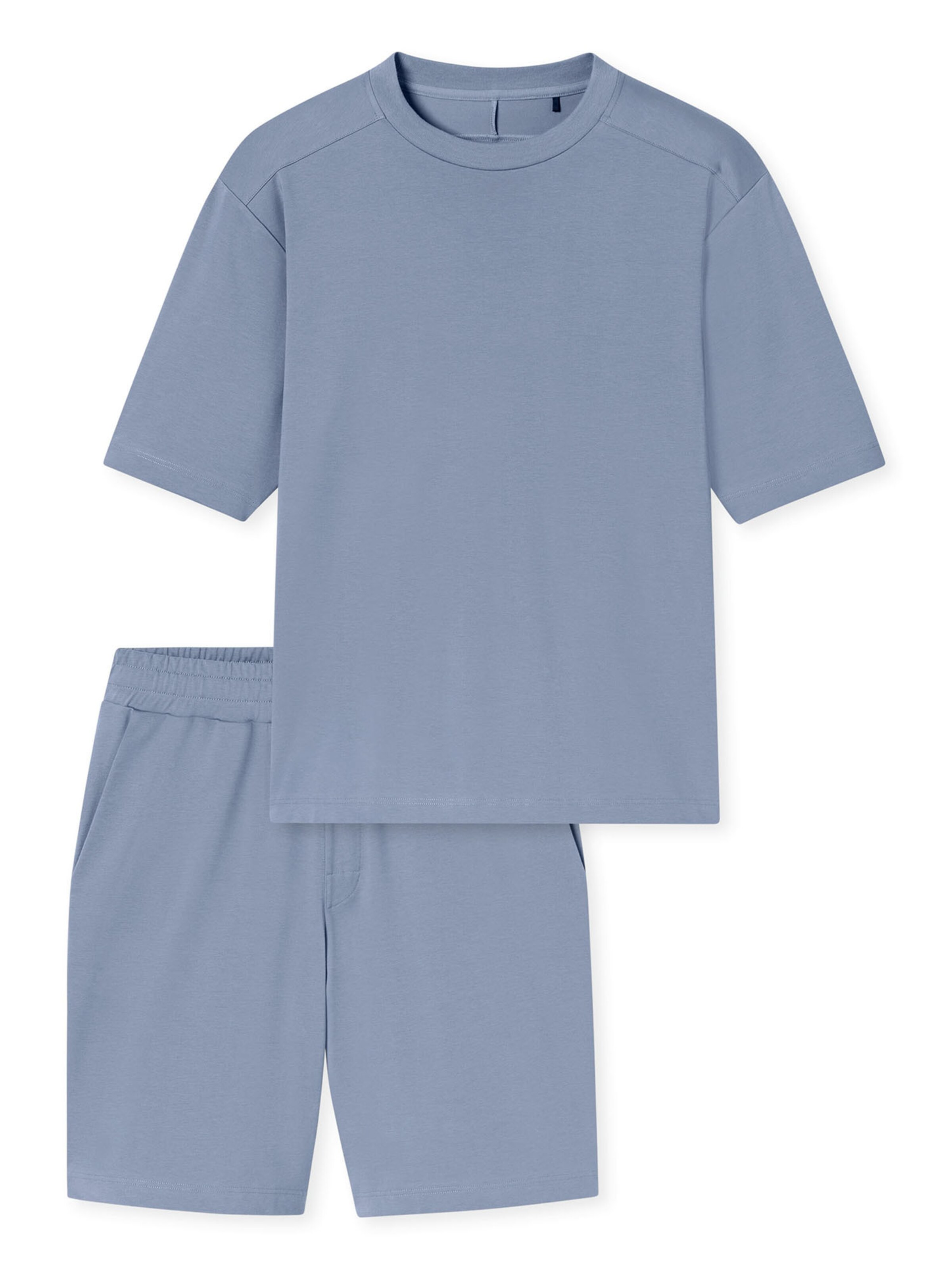Pyjama court ' Modern ' SCHIESSER en bleu : devant