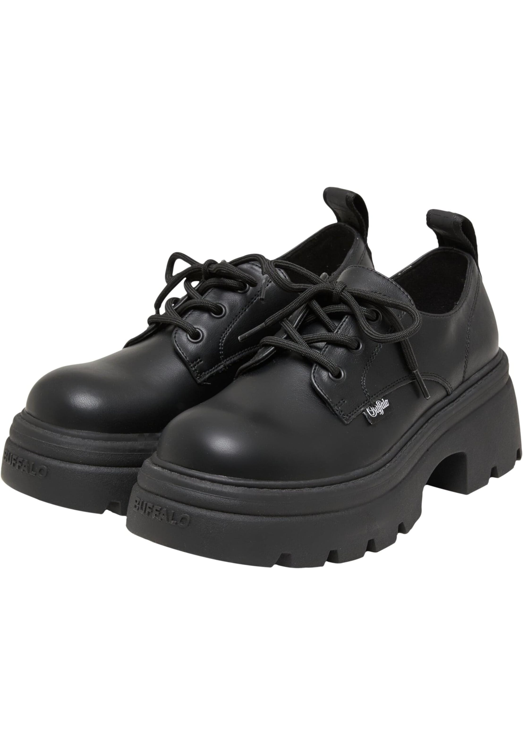 BUFFALO Fűzős cipő 'Zaven' - fekete