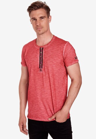 Rusty Neal Shirt in Rood: voorkant