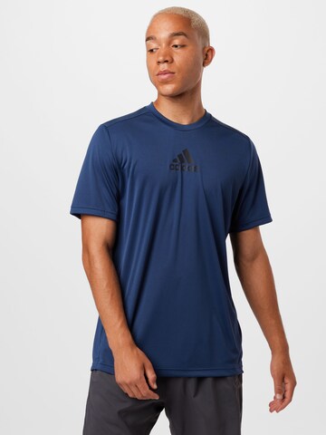 ADIDAS SPORTSWEARTehnička sportska majica - plava boja: prednji dio