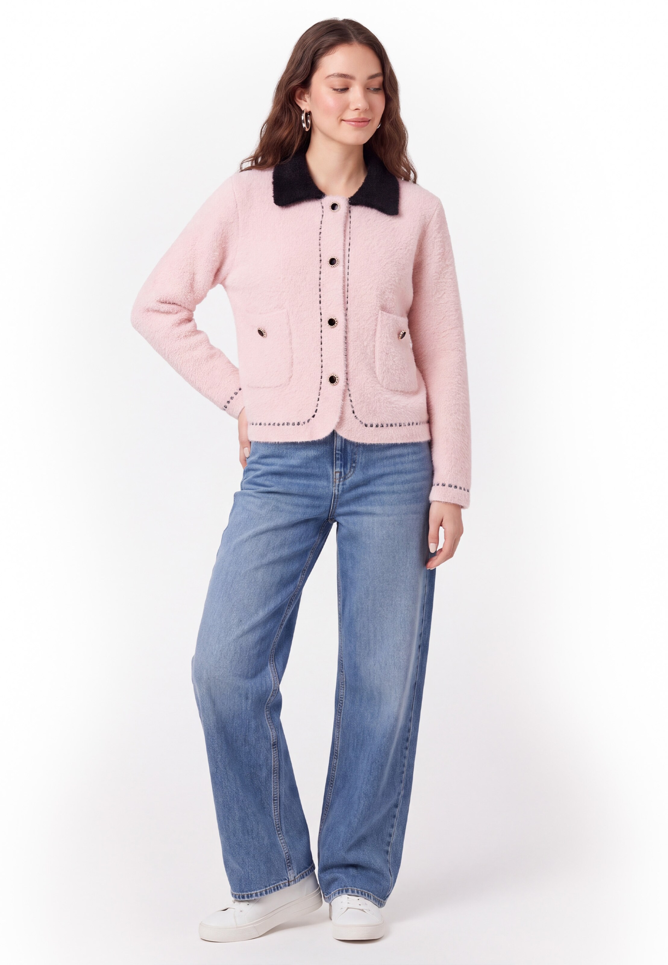 Cardigan myMo ESSENTIALS en rose