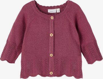 NAME IT Knit Cardigan 'Molly' in Red: front