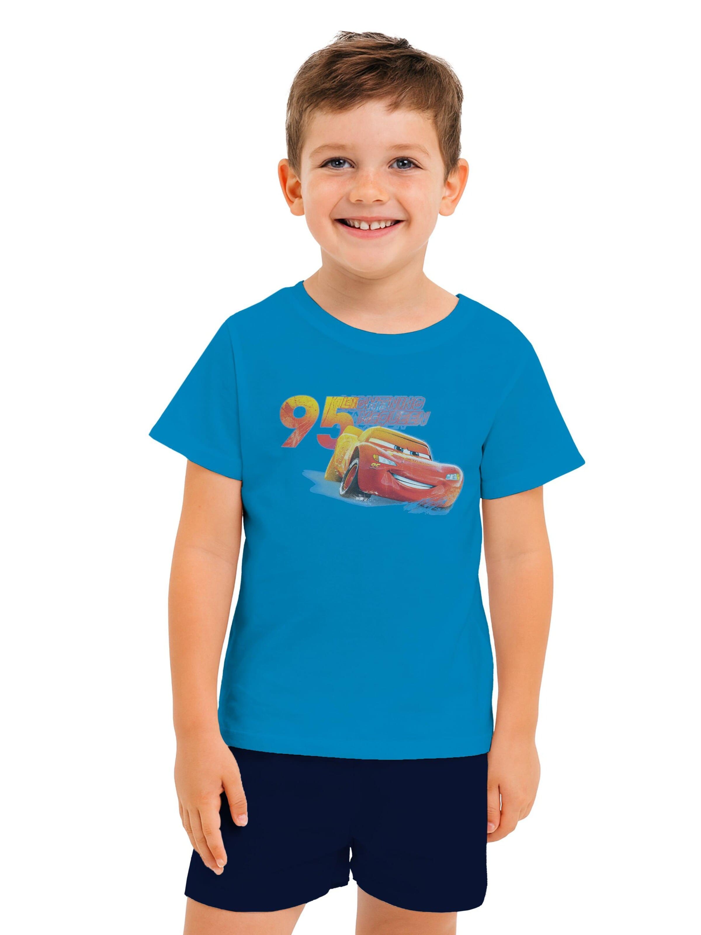 United Labels Schlafanzug 'Disney Cars Lightning McQueen'‌‌‌‌‌‌‌‌‌‌ in Blau: Vorderseite