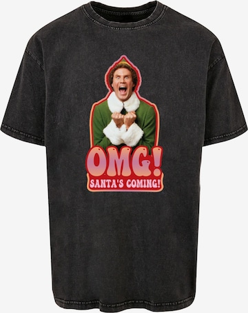 T-Shirt 'Elf - Santa Is Coming' ABSOLUTE CULT en noir : devant
