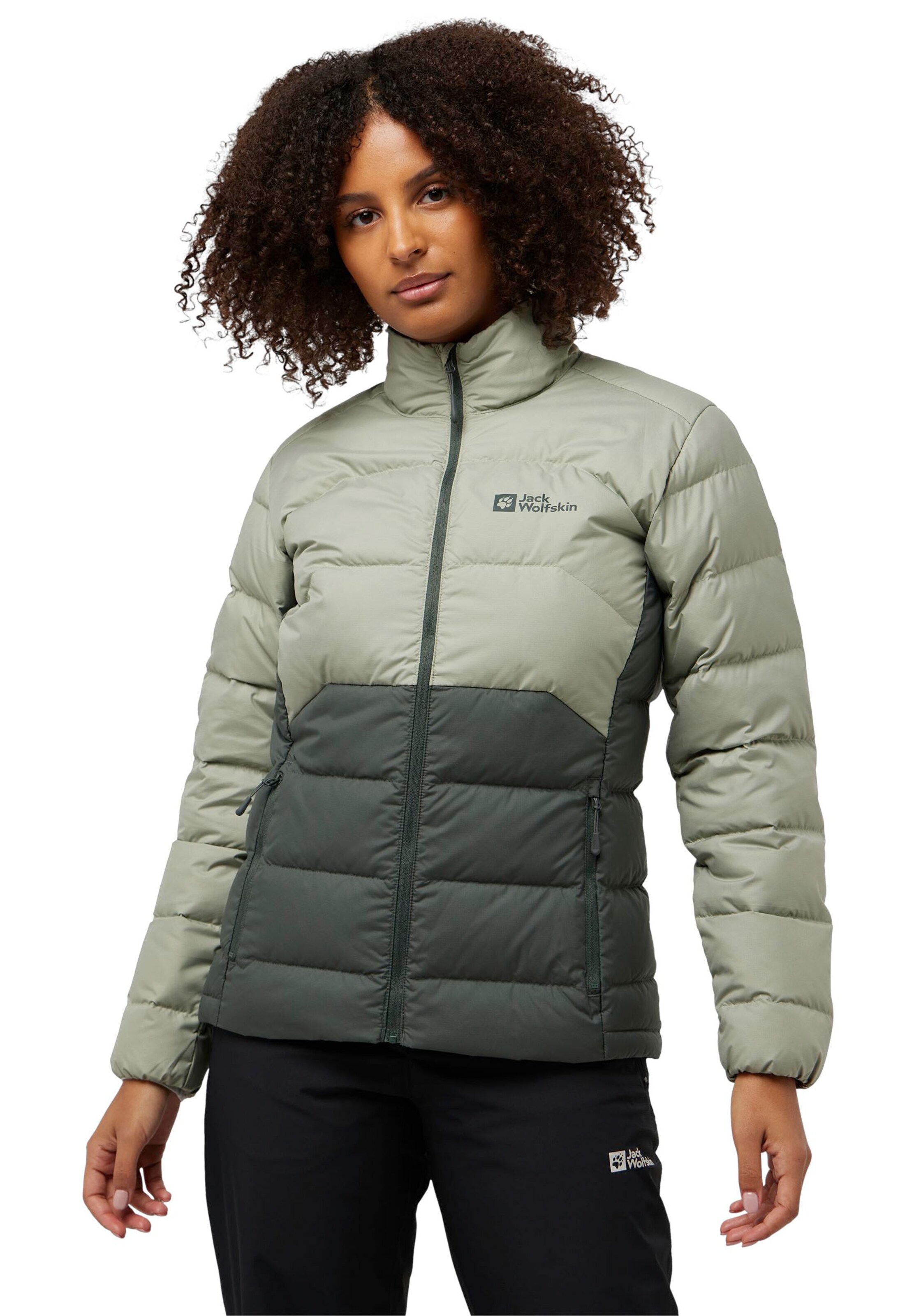 JACK WOLFSKIN Outdoor Jacket in Green: front