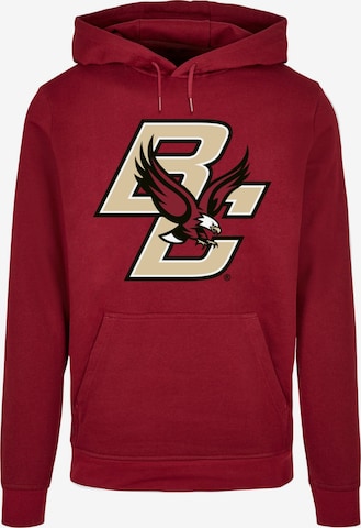 Sweat-shirt 'Boston College - Eagles' Merchcode en rouge : devant