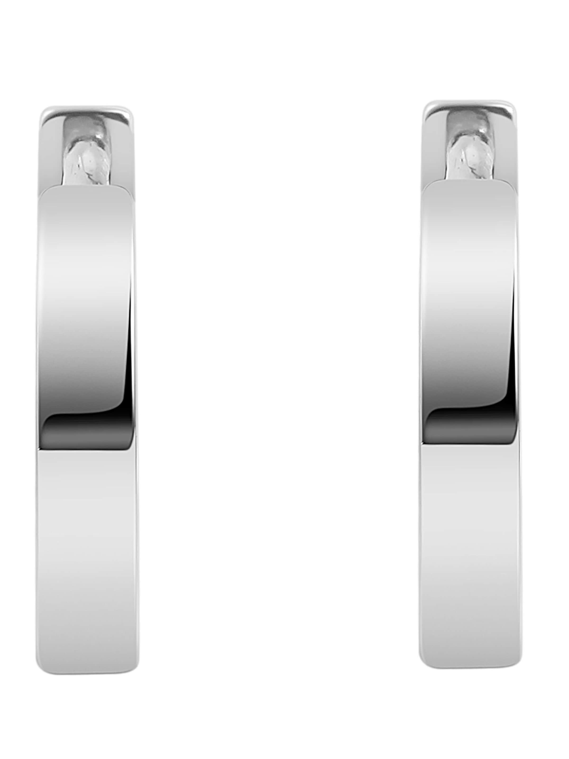 Akzent Earrings '"Ajona" aus 925 Sterlingsilber, rhodiniert, langlebig' in Silver: front