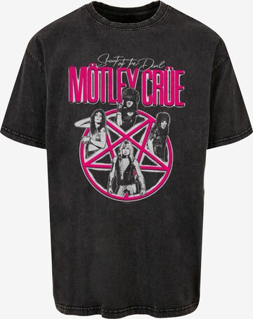T-Shirt 'Motley Crue - Vintage Shout At The Devil' Merchcode en noir : devant