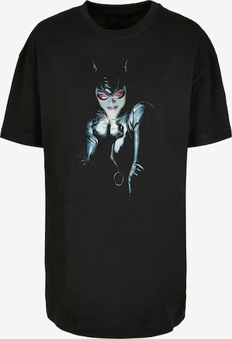 F4NT4STIC Oversized Shirt 'DC Comics Batman Alex Ross Catwoman' in Black: front