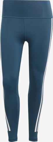 ADIDAS SPORTSWEAR Workout Pants 'Optime Train Icons' in Blue: front