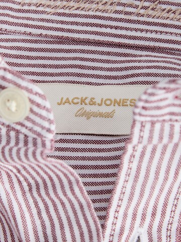 JACK & JONES Comfort fit Button Up Shirt in Purple