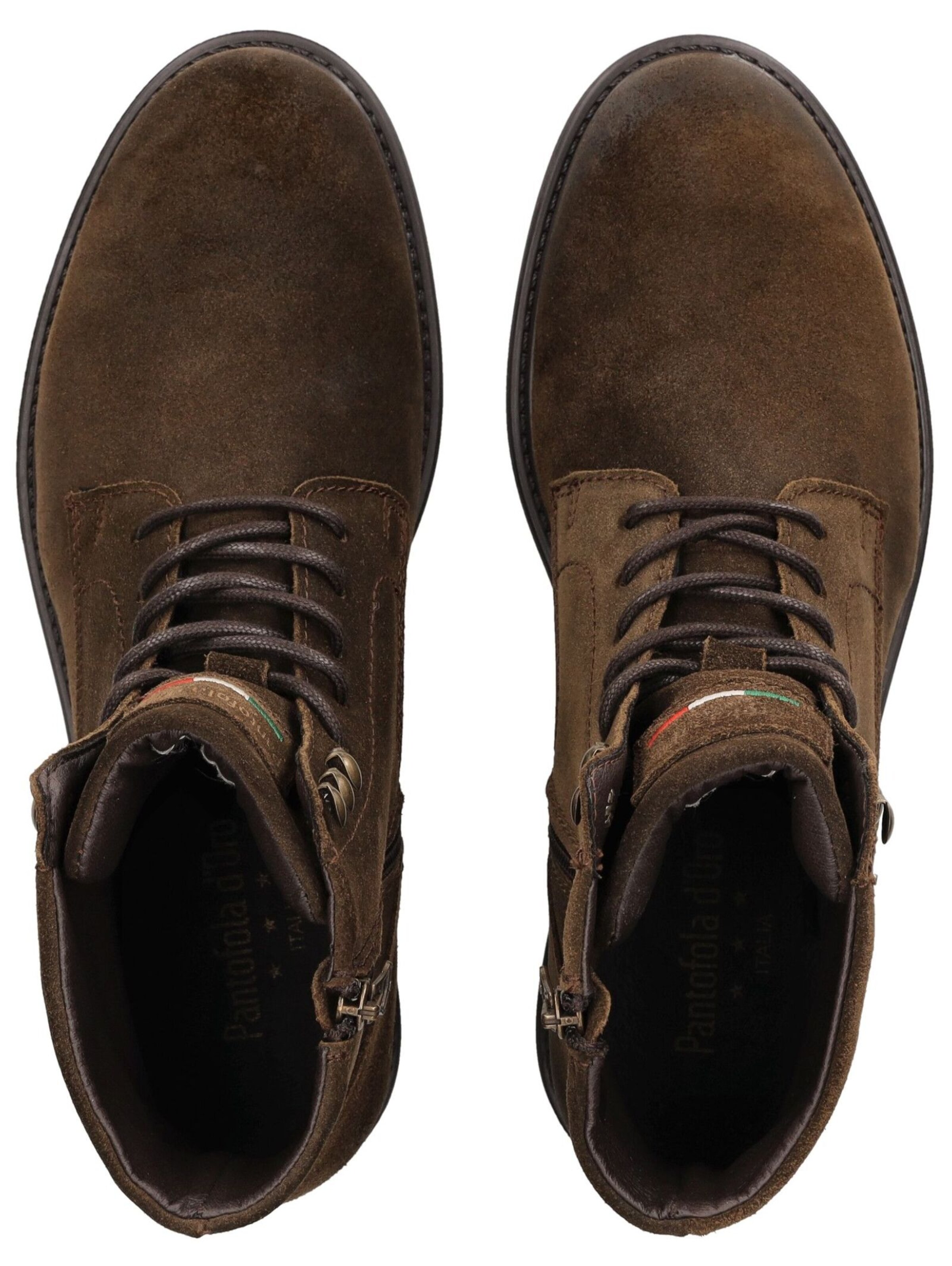 Bottes à lacets PANTOFOLA D'ORO en marron