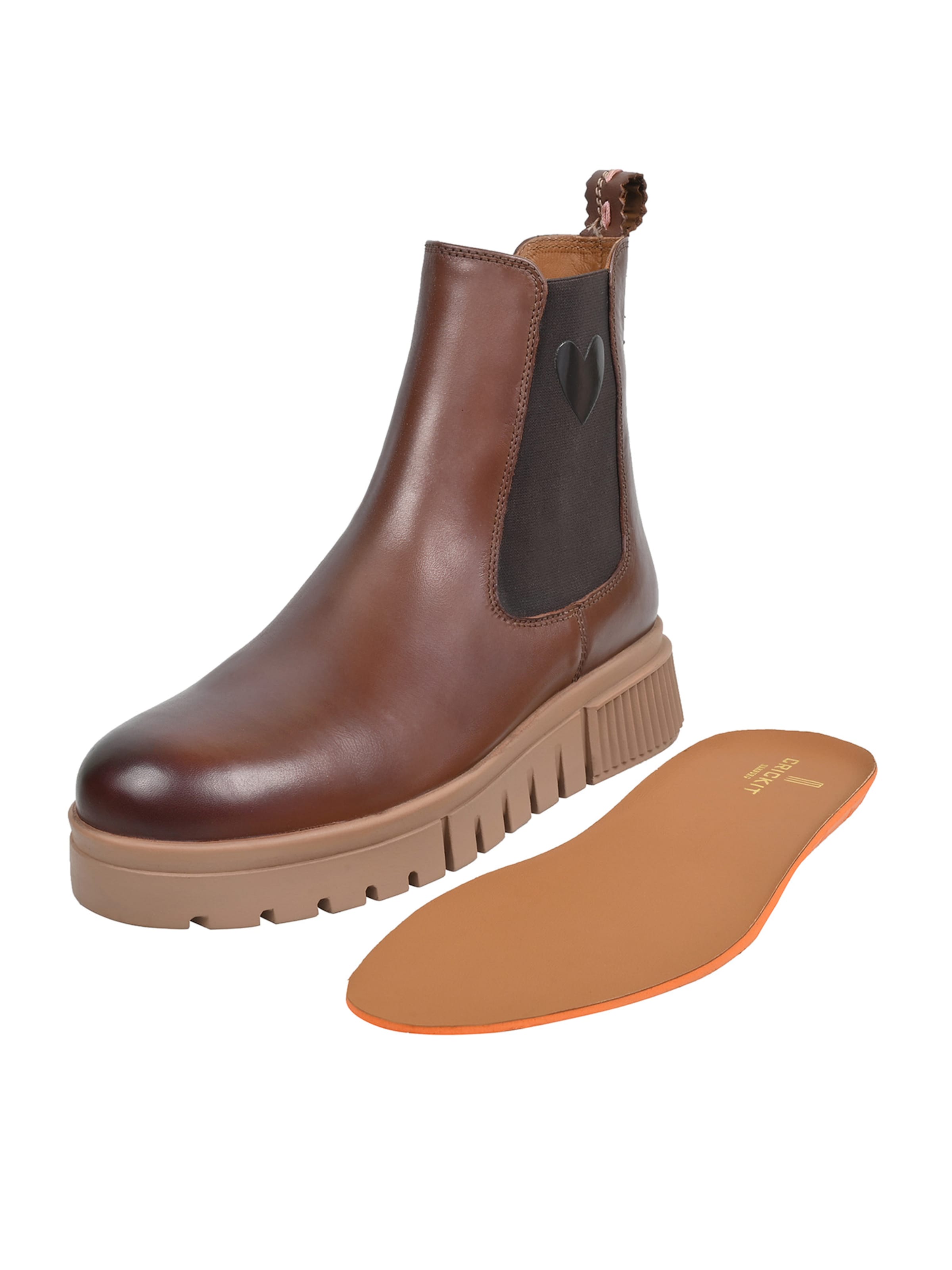 Crickit Chelsea Boot ' NAELLE ' in Braun