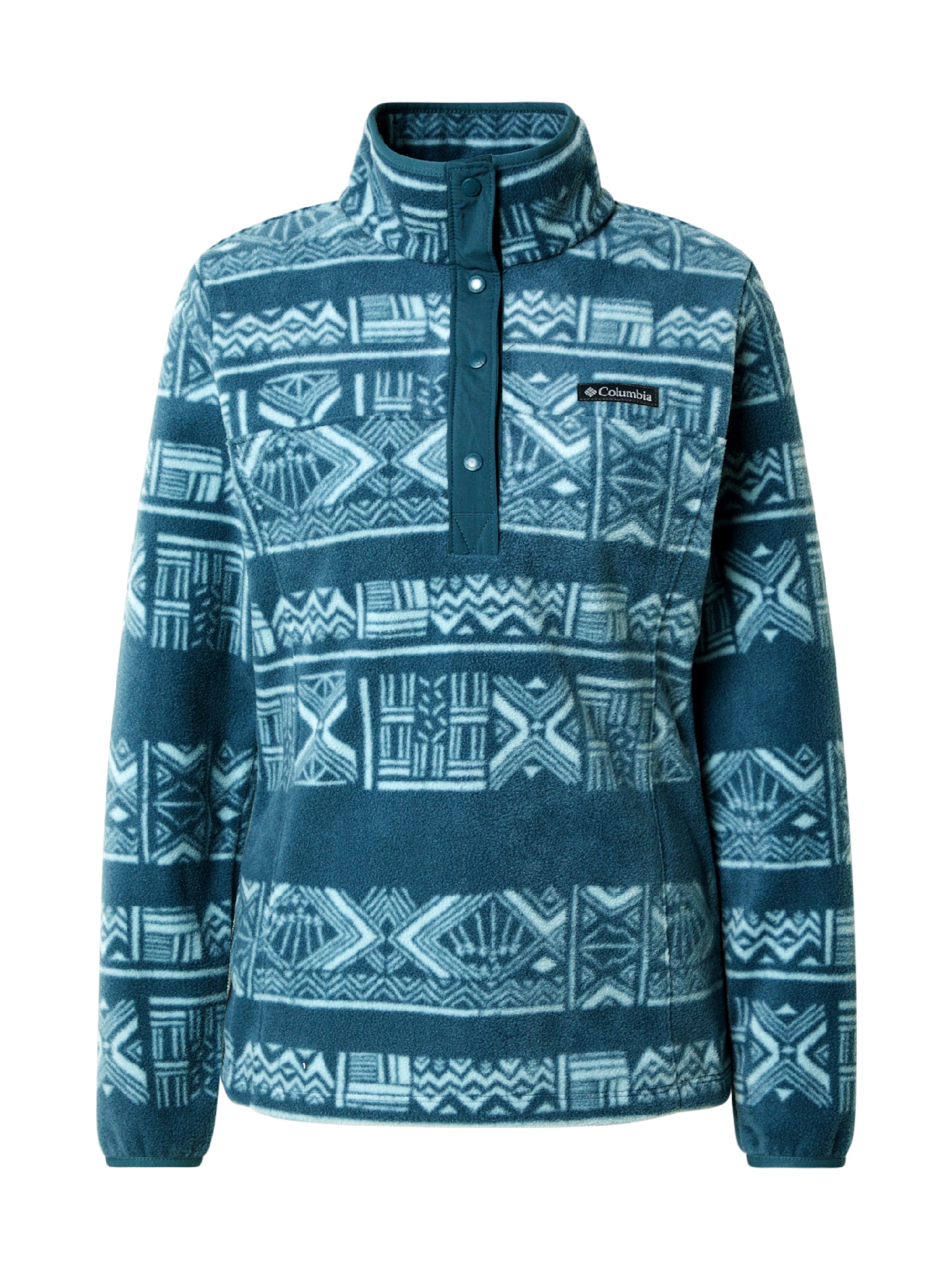 COLUMBIA Športový sveter 'Benton Springs™' - modrozelená / čierna / biela, Produkt