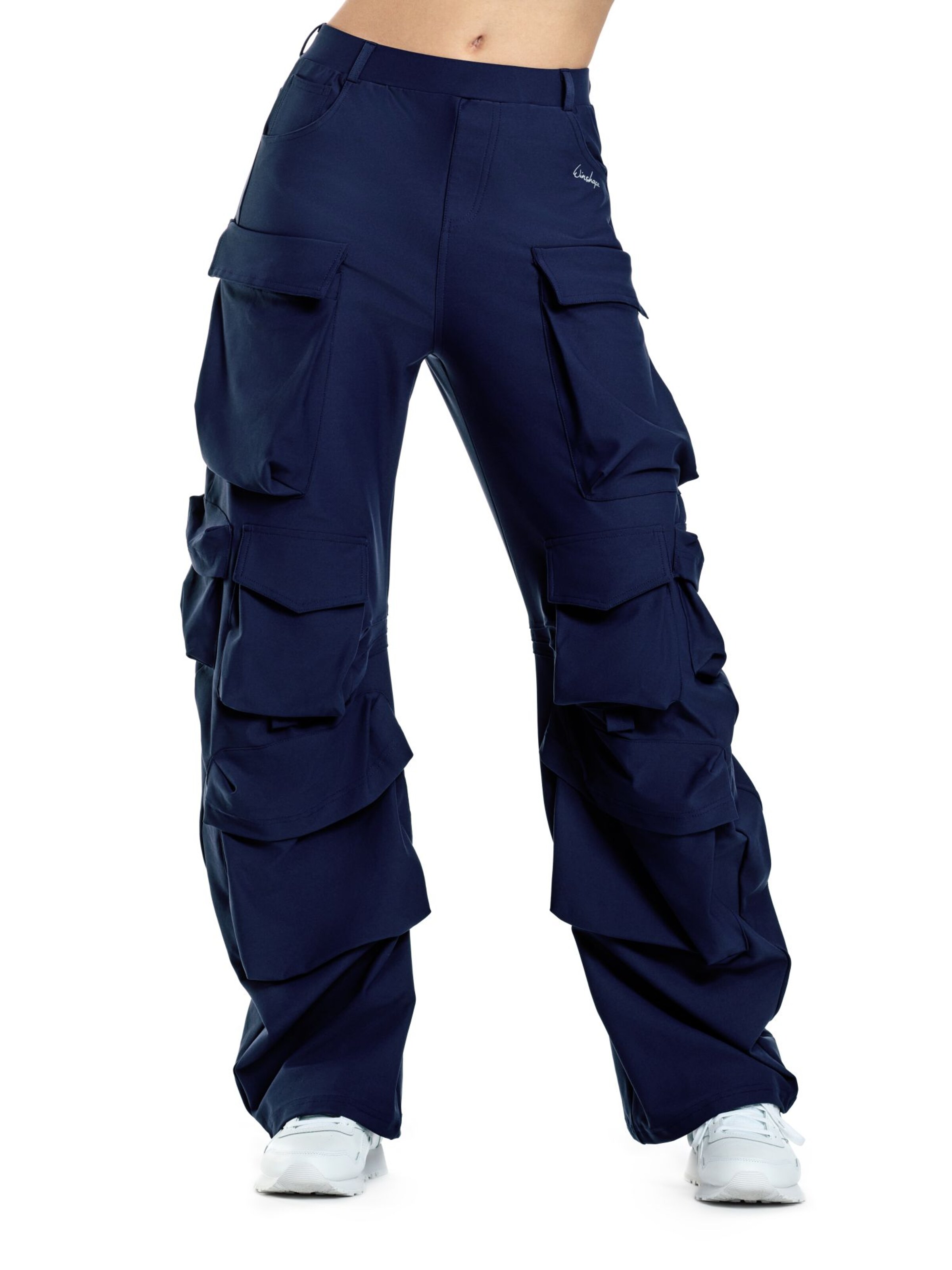 Winshape Ohlapna forma Športne hlače ' CP101C ' | modra barva: sprednja stran