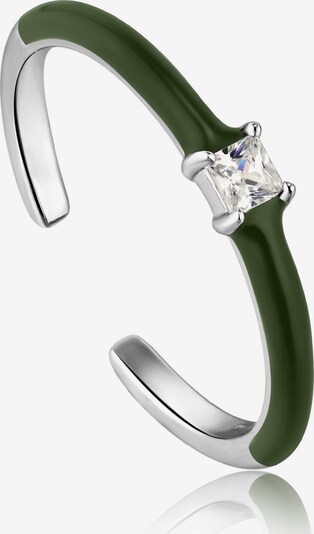 ANIA HAIE Ring in dunkelgrün / silber, Produktansicht