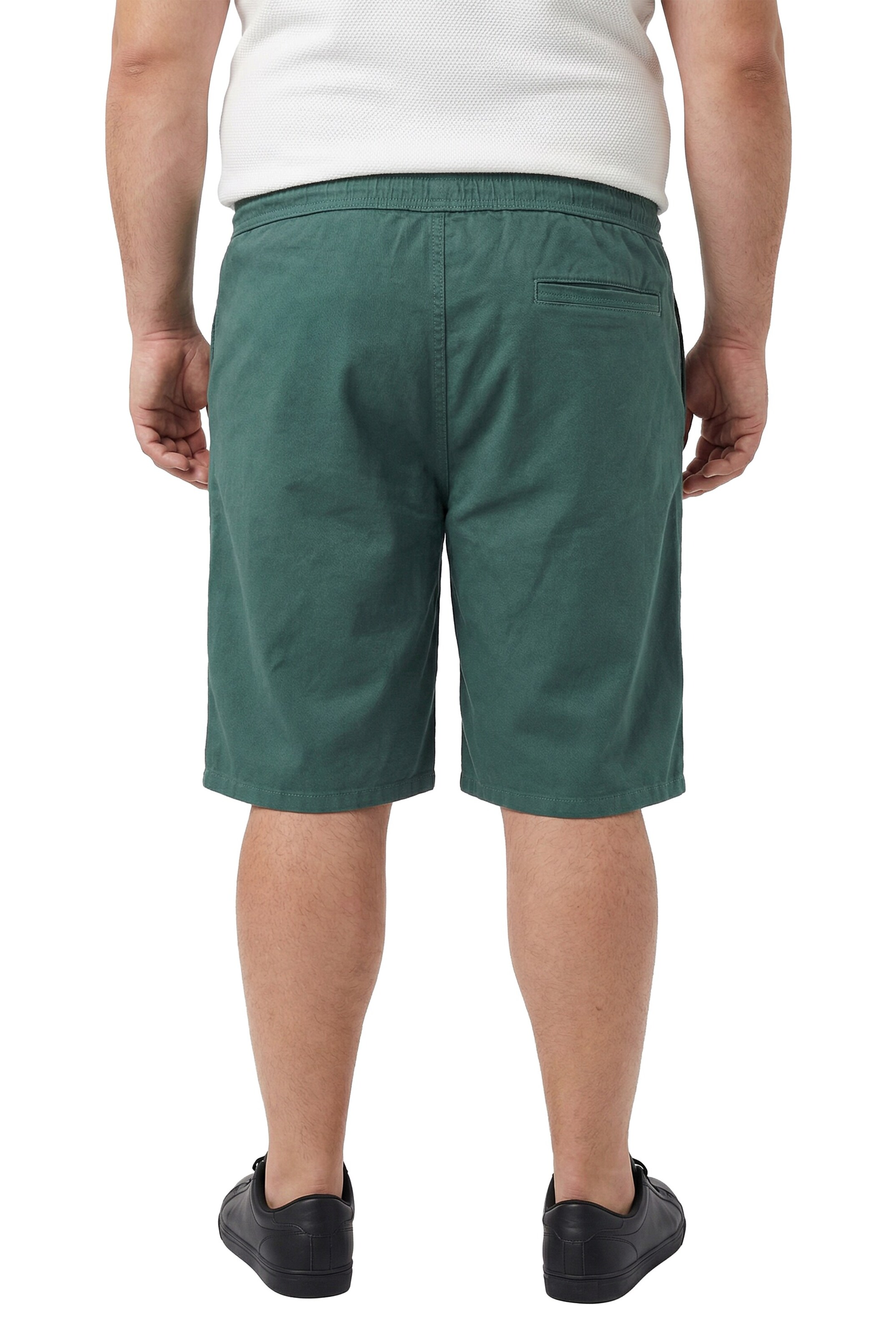 Men Plus Regular Trousers 'Bermuda' in Grey