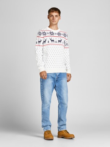 smėlio JACK & JONES Megztinis 'Snowy'