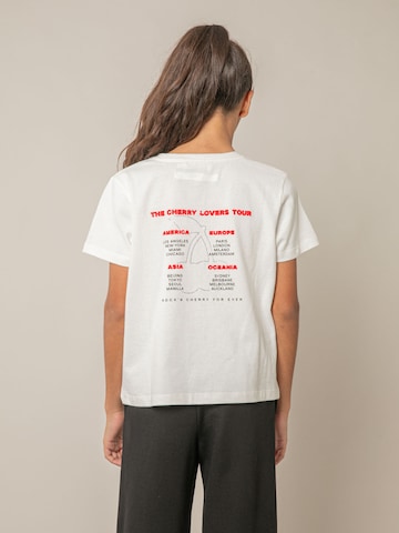 T-Shirt 'Rock Cherry' Deeluxe en blanc