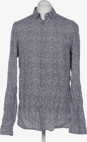 Calvin Klein Button Up Shirt in XL in Grey: front