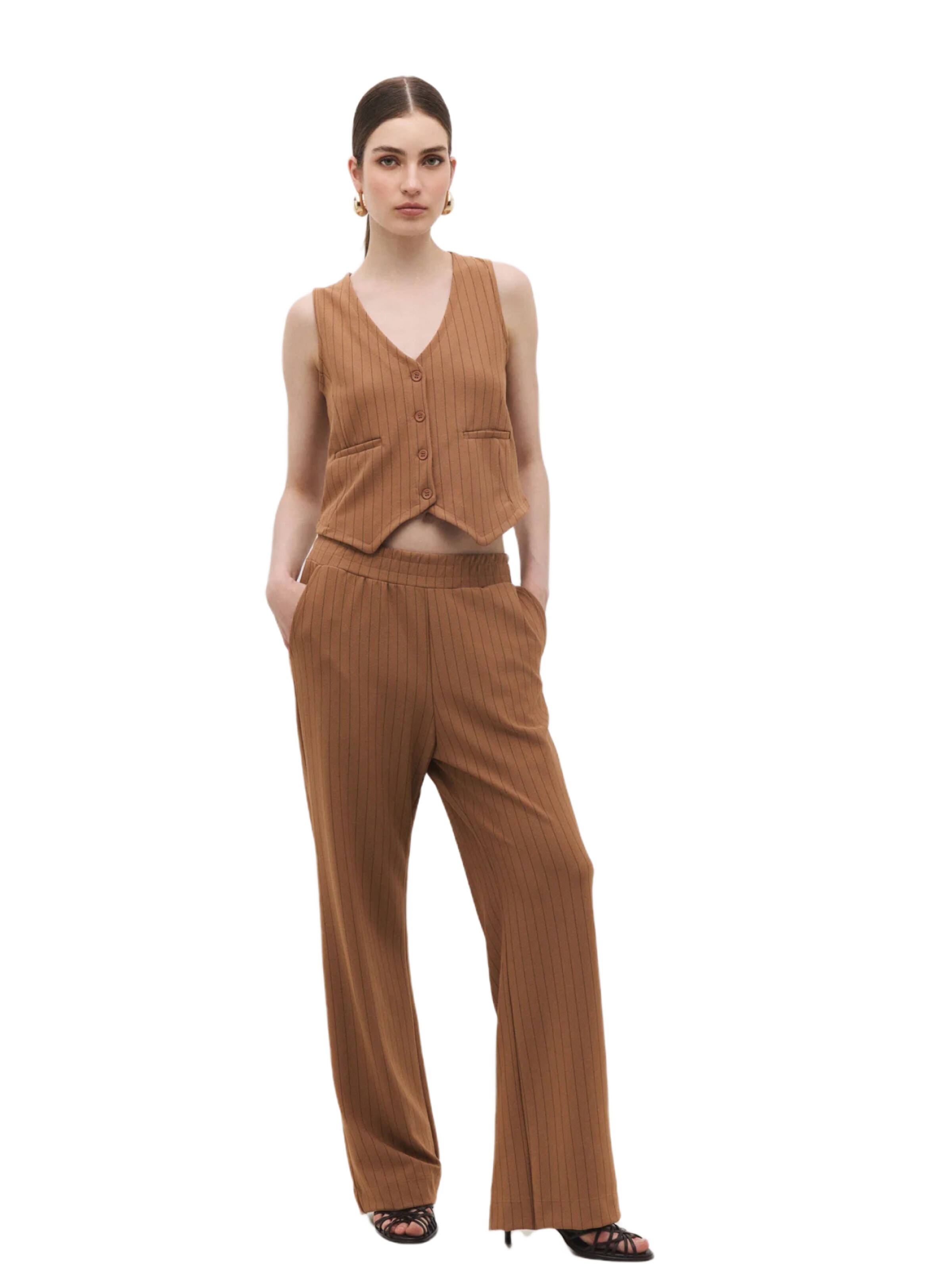 No Matter What Broek in Bruin: voorkant