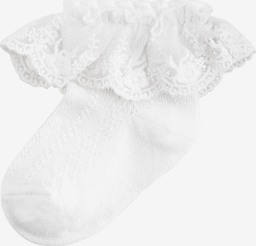 Chaussettes Next en blanc : devant