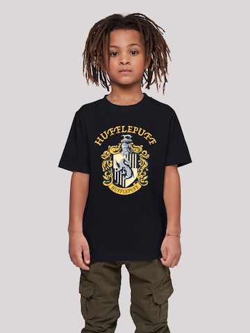 F4NT4STIC Shirt 'Harry Potter Hufflepuff Crest' in Black: front