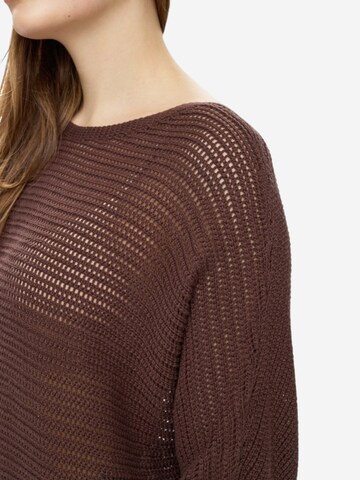 NÜMPH Strickpullover mit Halbarm 'NUERIKKA PULLOVER ' in Braun