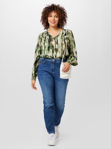 Fransa Curve Blouse 'FPISADORA' in Groen