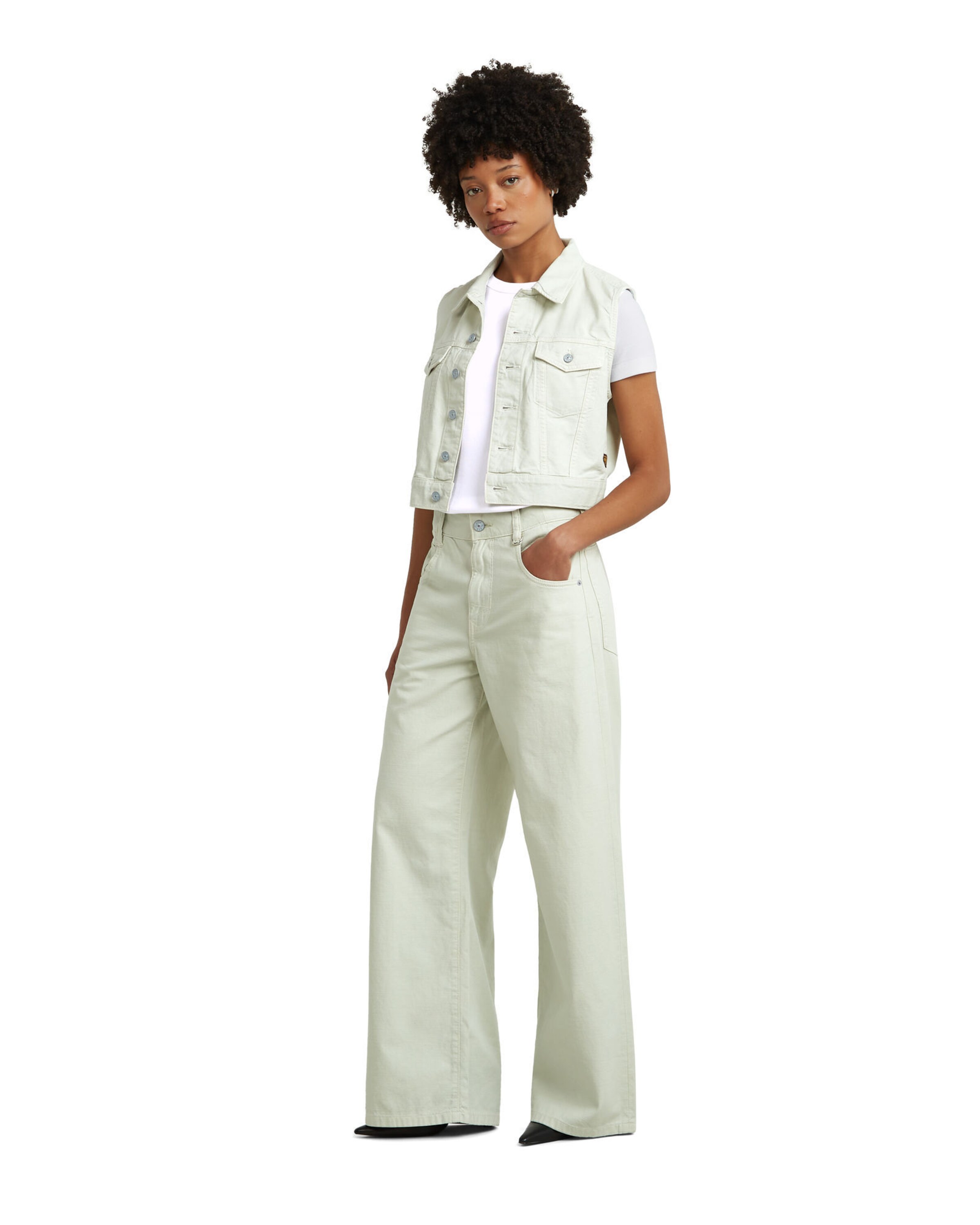 G-STAR Loosefit Jeans in Grün