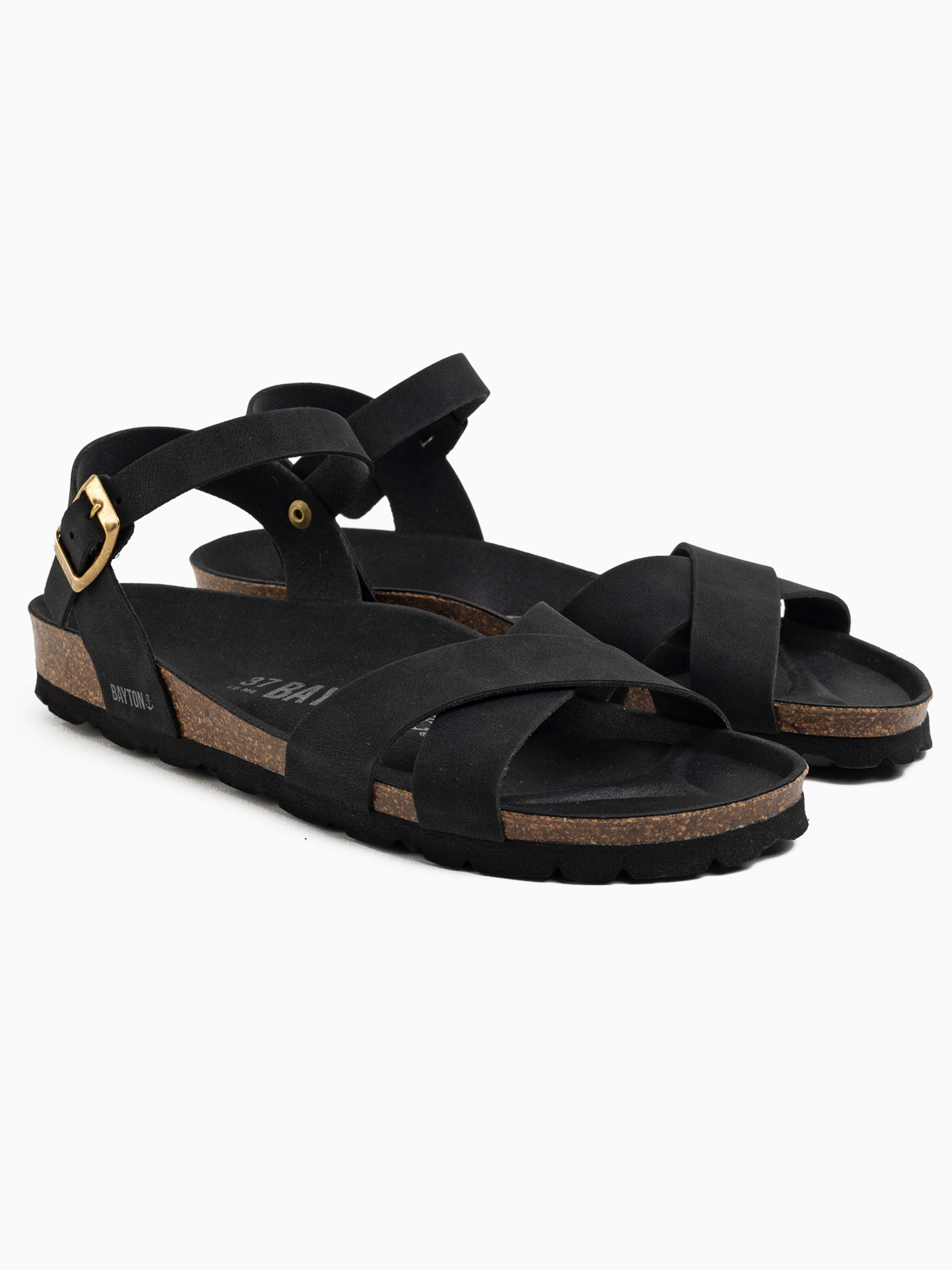 Bayton Strap sandal in Black