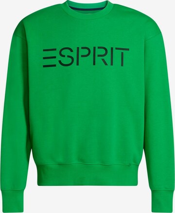 Sweat-shirt ESPRIT en vert : devant