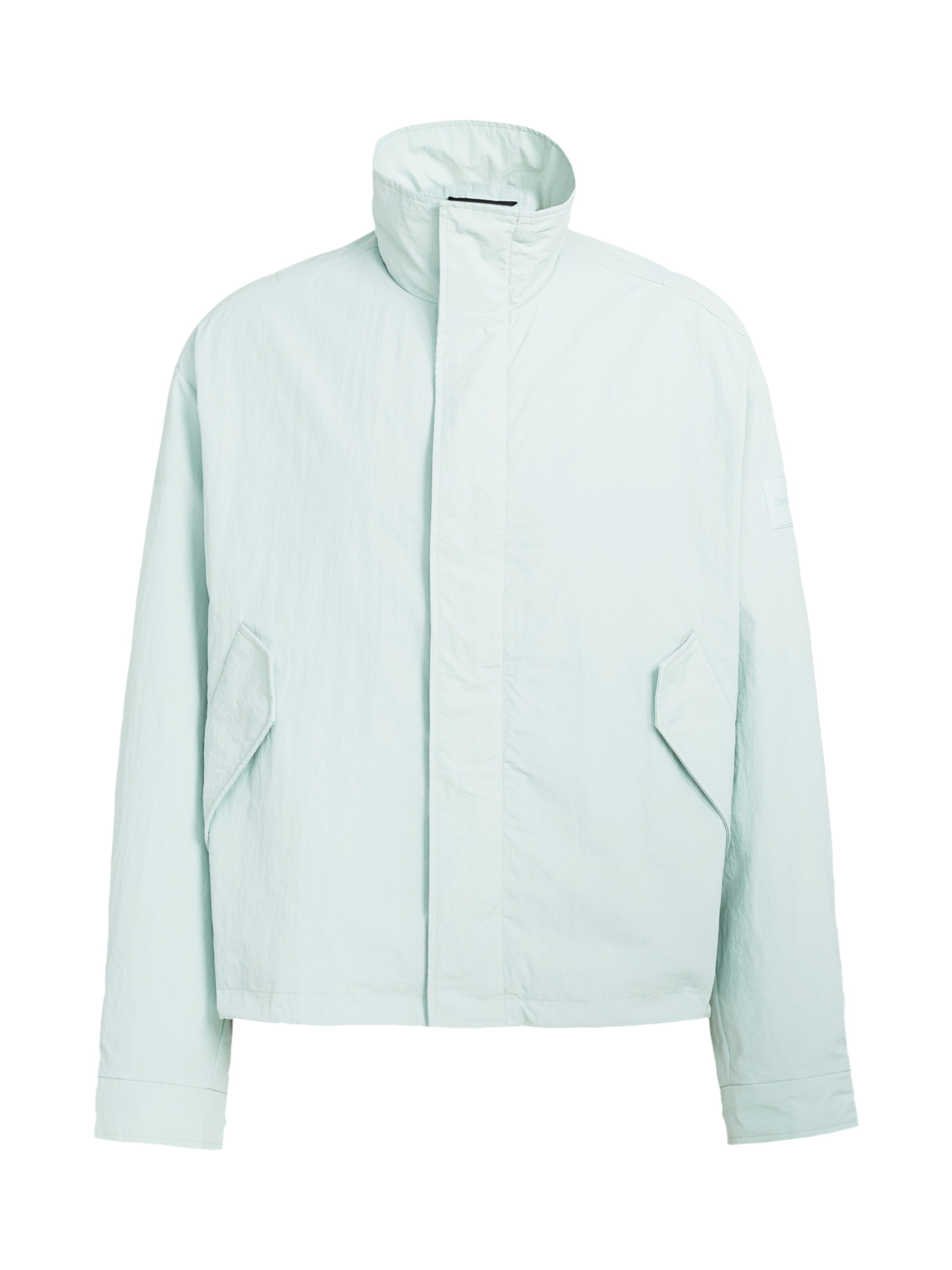 Geacă de primăvară-toamnă de la Calvin Klein pe albastru: față