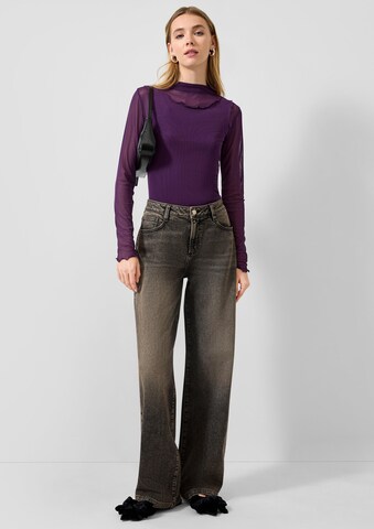 T-shirt QS en violet : devant