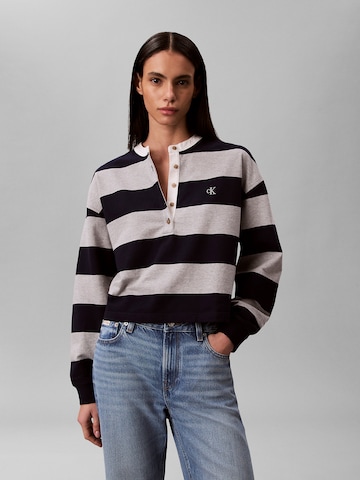 T-shirt 'Varsity' Calvin Klein Jeans en bleu : devant