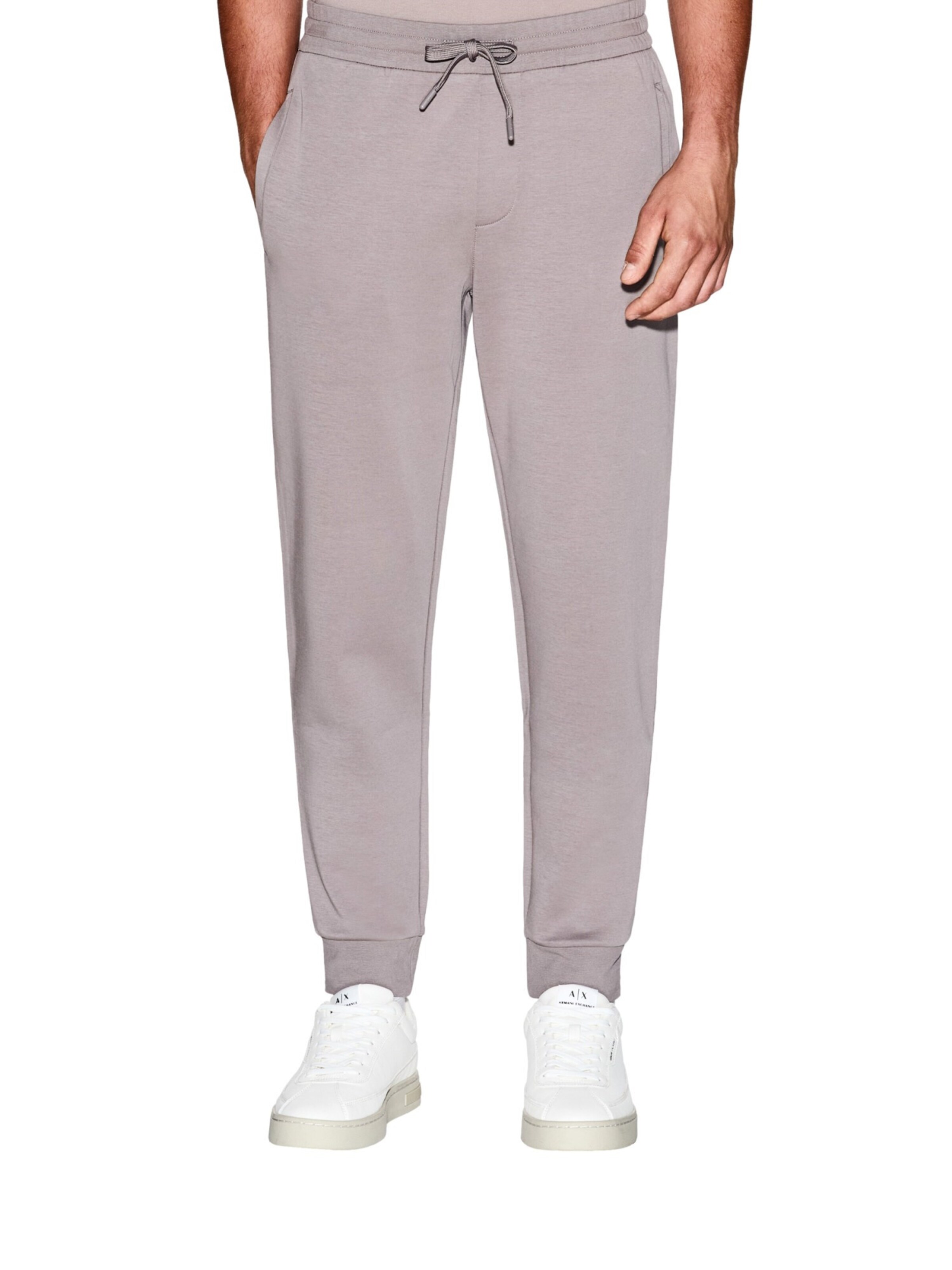 Regular Pantalon de sport ARMANI EXCHANGE en gris : devant