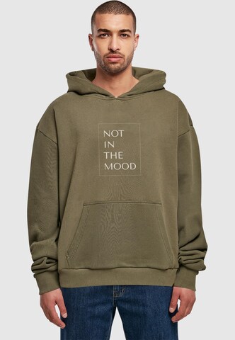 Merchcode Sweatshirt 'NITM' in Grün: Vorderseite