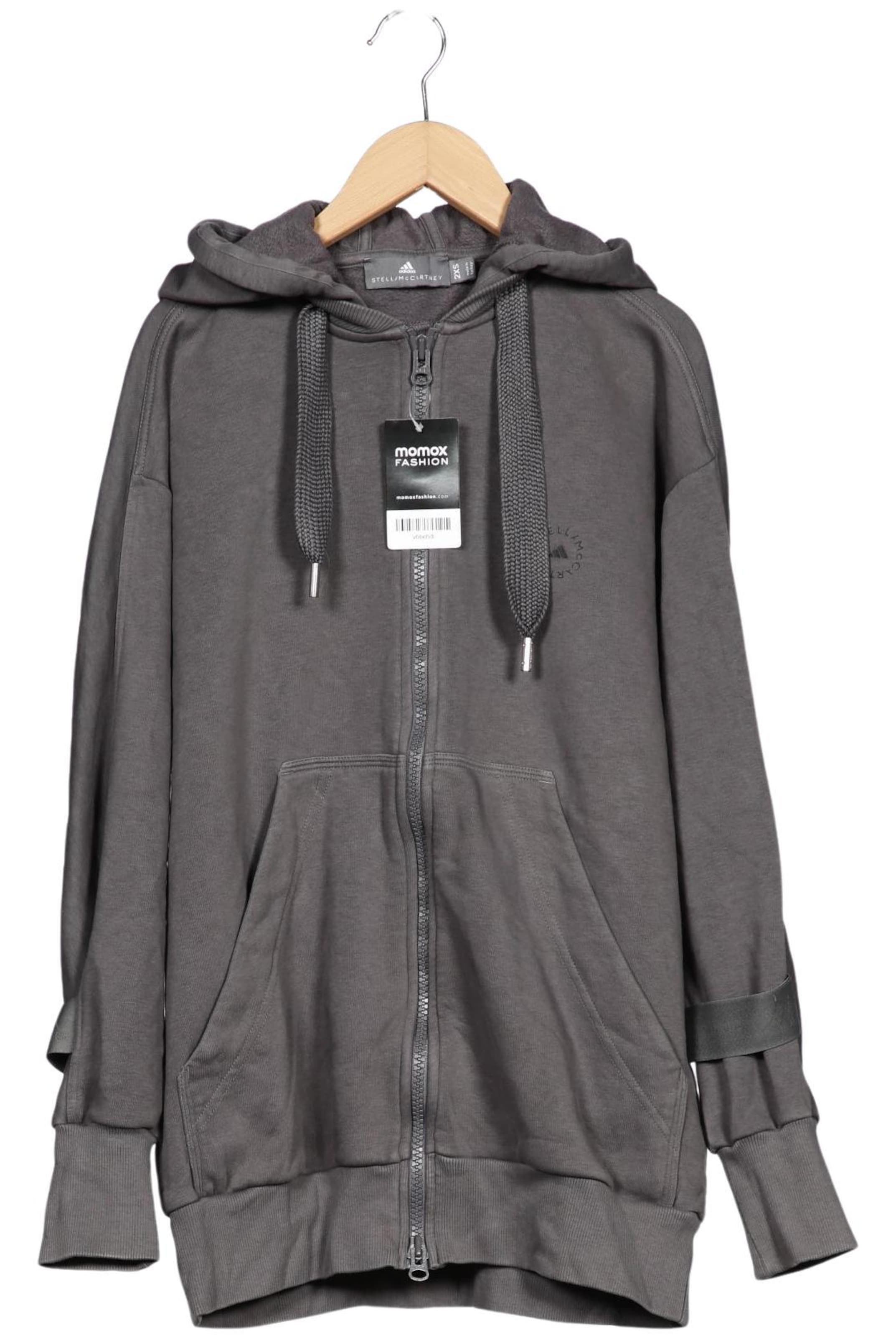 ADIDAS BY STELLA MCCARTNEY Kapuzenpullover XXS in Grau: Vorderseite